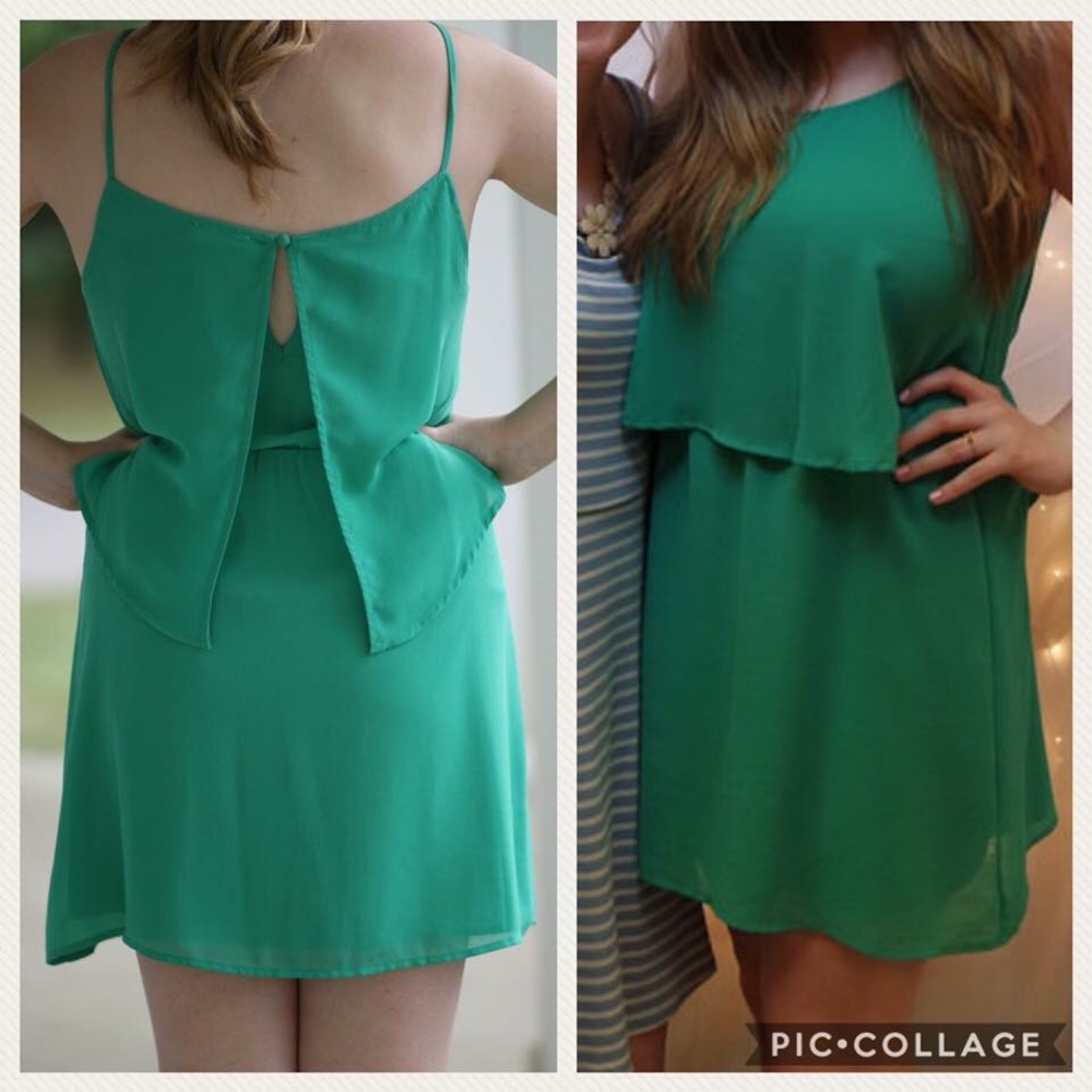 Sugar & Lips green dress (Dillard’s)